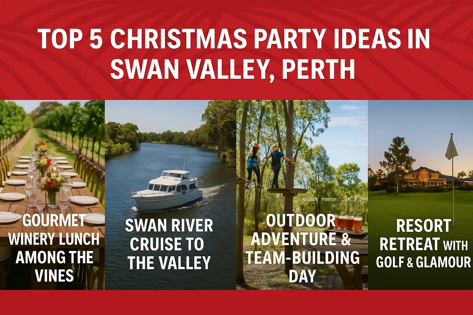 Top 5 Christmas Party Ideas in Swan Valley, Perth